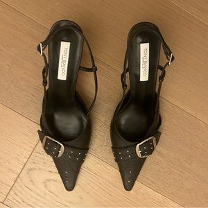 TONY BIANCO slingback kitten heels size 7, great condition! worn once